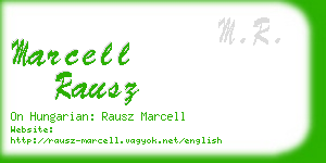 marcell rausz business card